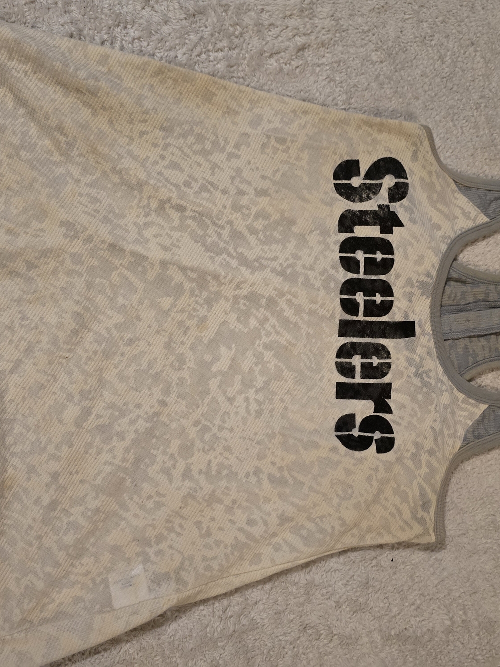 Touch by Alyssa Milano Steelers Tank Top XL Burnout Racerback Gameday